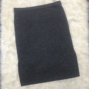 Ann Taylor gray skirt size L slits on both sides